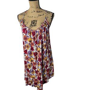 NWT Forever 21 Colorful Bohemian Floral Daisy Mini Dress